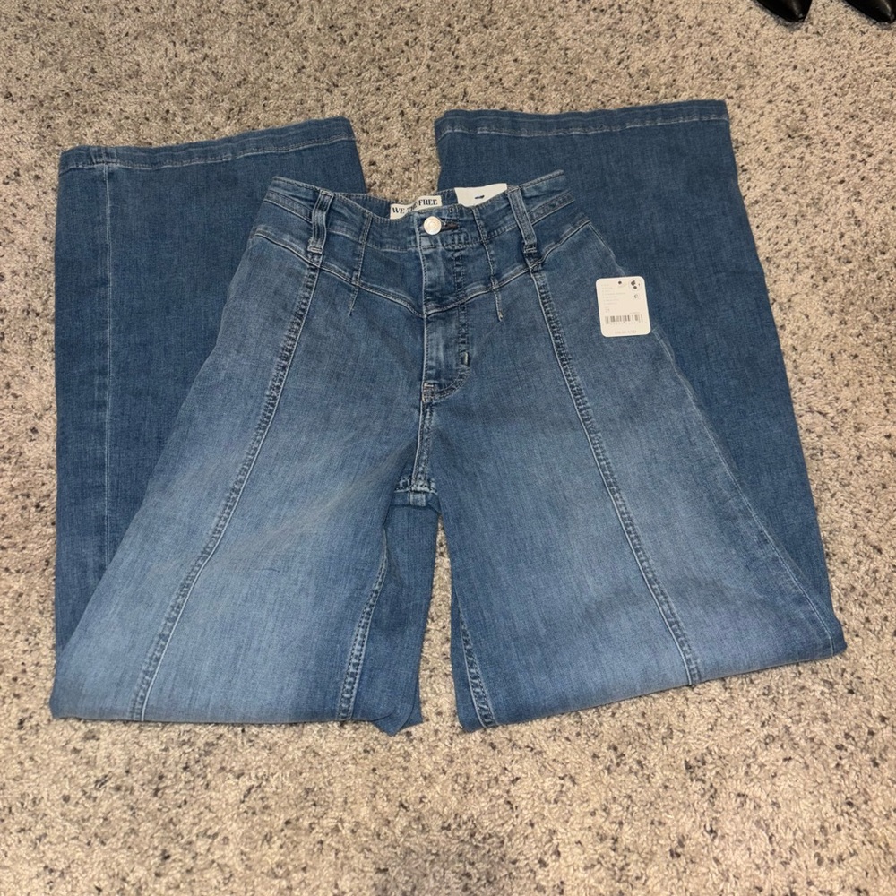 New Free People Libre Wide Leg Jeans
